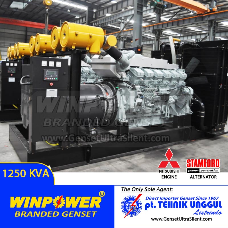 Genset Mitsubishi 1250 KVA Stamford Genset Mitsubishi 1250 KVA Stamford