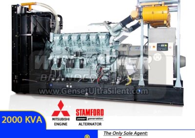 Genset Mitsubishi 2000 KVA Stamford Ultra Silent