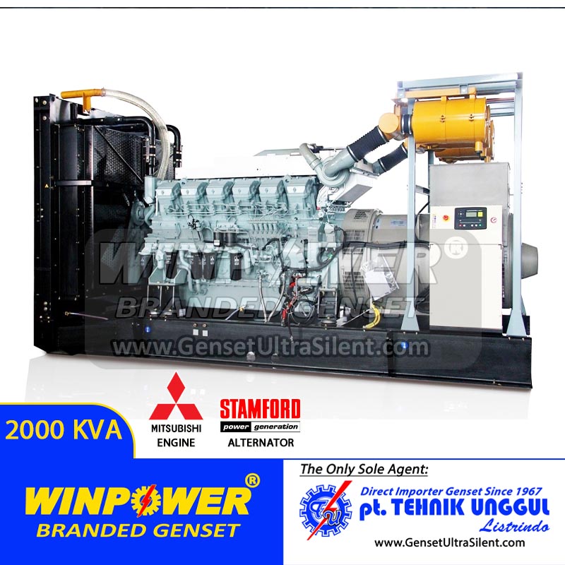 Genset Mitsubishi 2000 KVA Stamford Genset Mitsubishi 2000 KVA Stamford