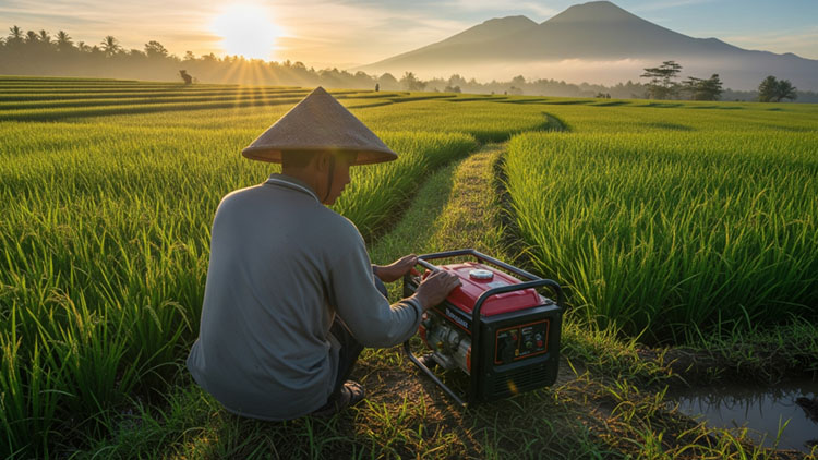 Genset Pertanian Kunci Sukses Irigasi Lahan Pertanian - PT Tehnik Unggul Listrindo