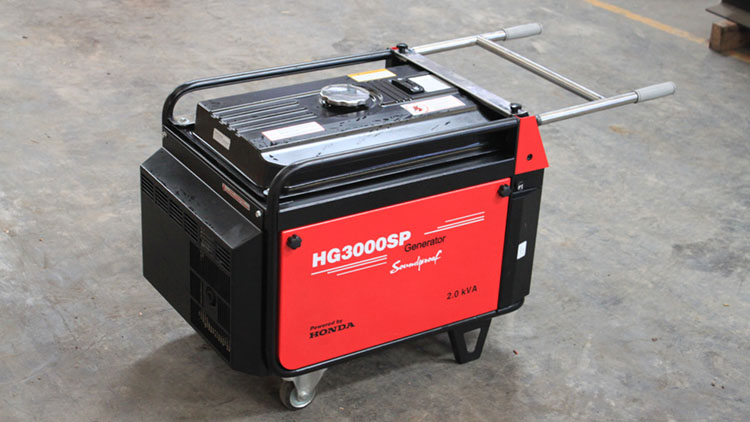 Genset bekas rekondisi yang telah melalui proses perbaikan dan pengecekan sebelum digunakan kembali