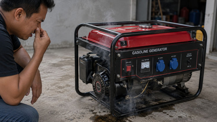 Mengatasi Genset Bau Bensin yang Mengganggu - PT Tehnik Unggul Listrindo