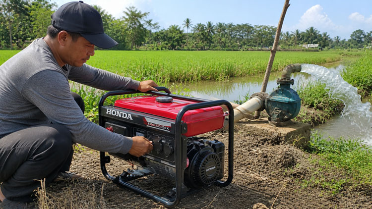 Teknologi Genset Pompa Irigasi yang Mendukung Irigasi Berkelanjutan